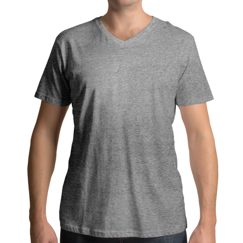 Grey V Neck Man