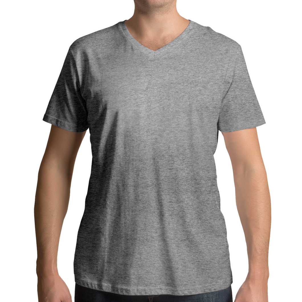 Grey V Neck Man