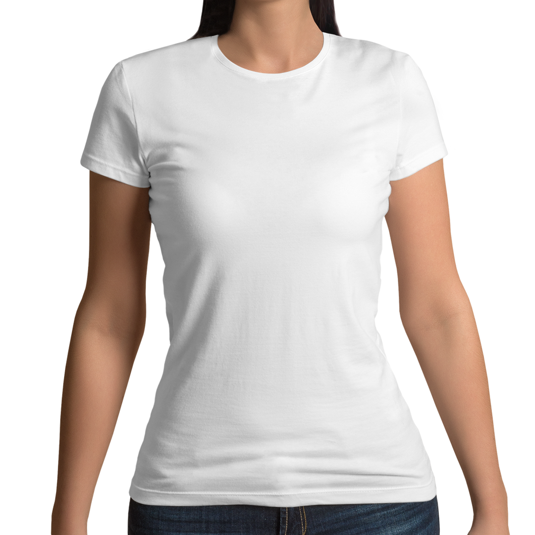 White Round neck Women