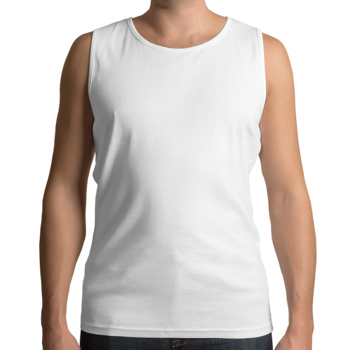 White Sleeveless Round Neck