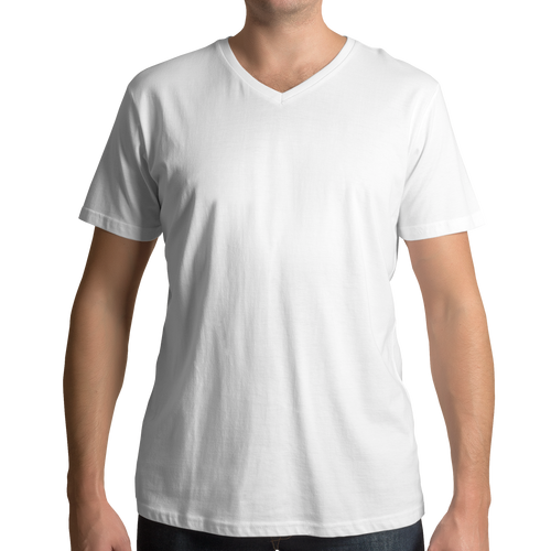 White V Neck Man