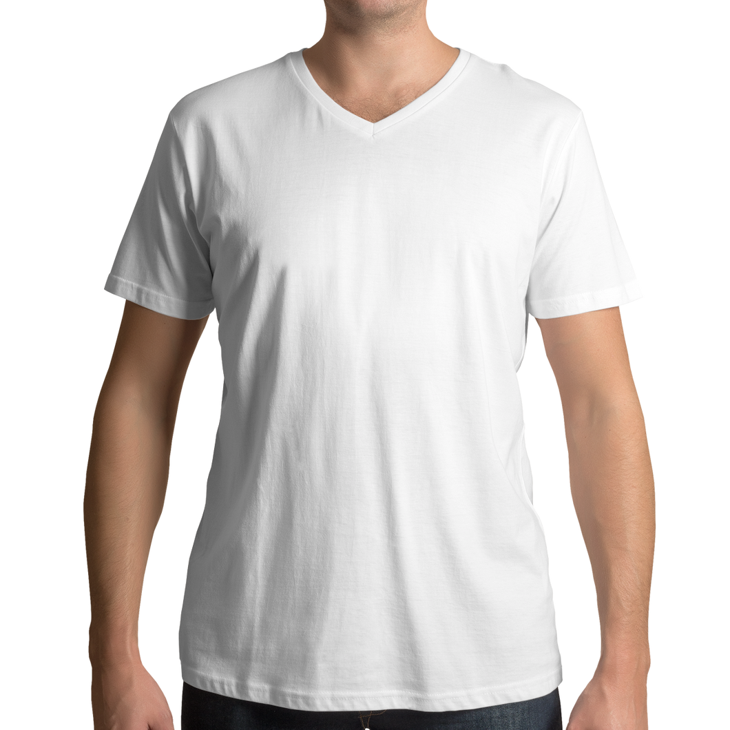 White V Neck Man